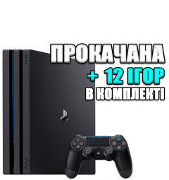 PlayStation 4 PRO 1 TB БУ + 12 игр #798